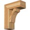 Ekena Millwork Legacy Block Rough Sawn Bracket w/ Offset Brace, Western Red Cedar, 8"W x 20"D x 24"H BKT0806X20X24LEC05RWR - alternate 1